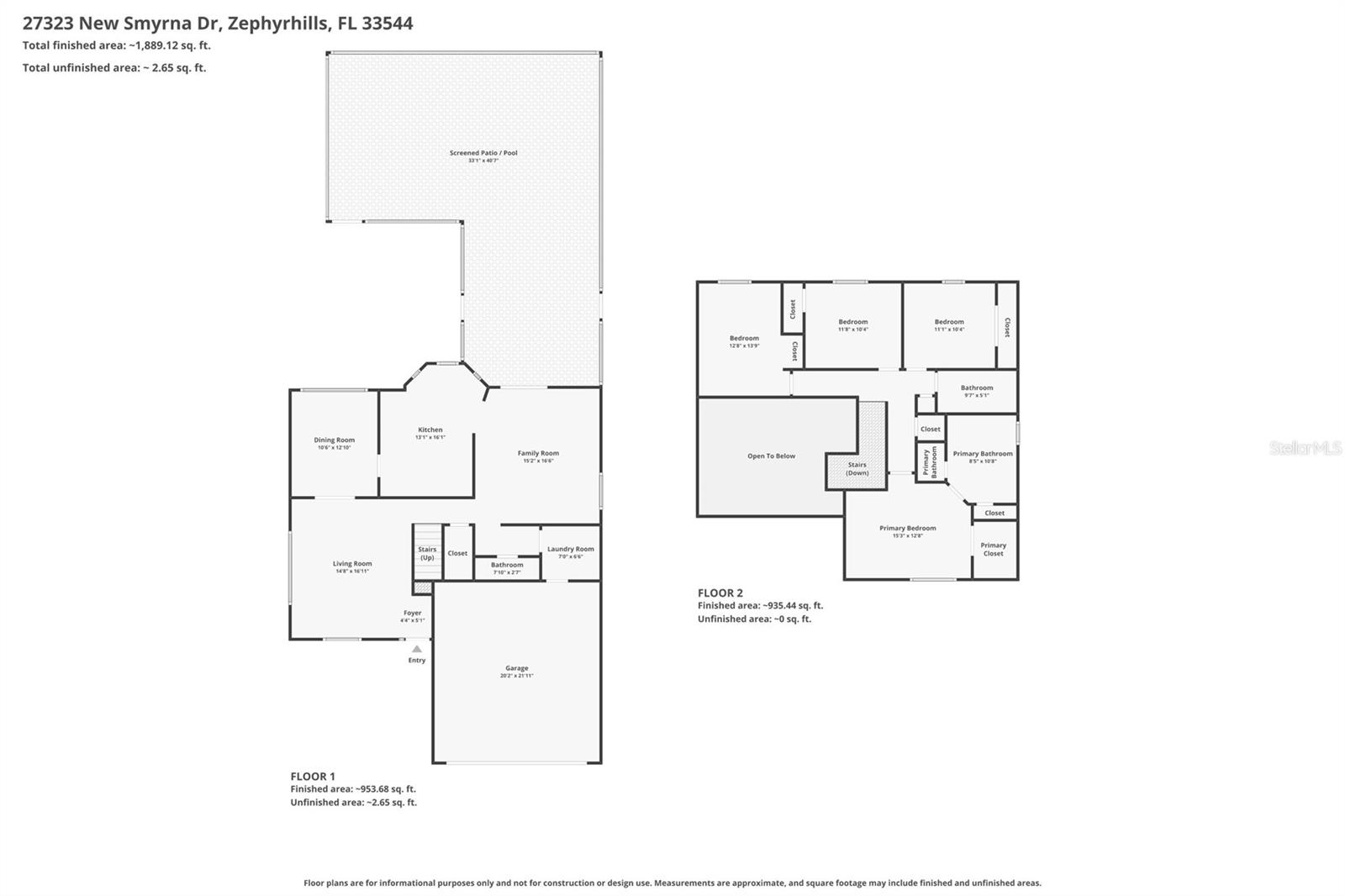 27323 NEW SMYRNA DR, WESLEY CHAPEL, FL, 33544