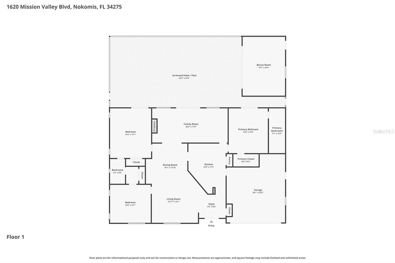 1620 MISSION VALLEY BLVD, NOKOMIS, FL, 34275