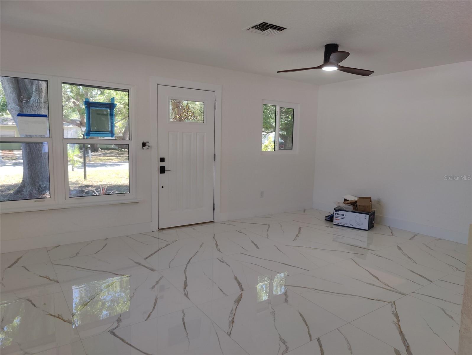 Living Room View from Kitchen Area