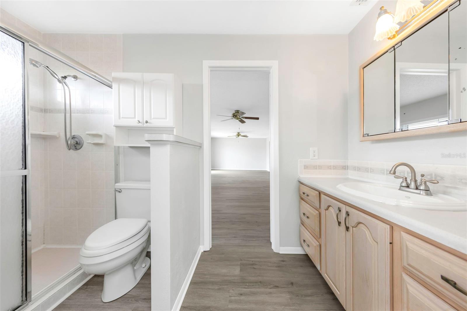 Primary Bathroom easily accessible from Florida Room too!