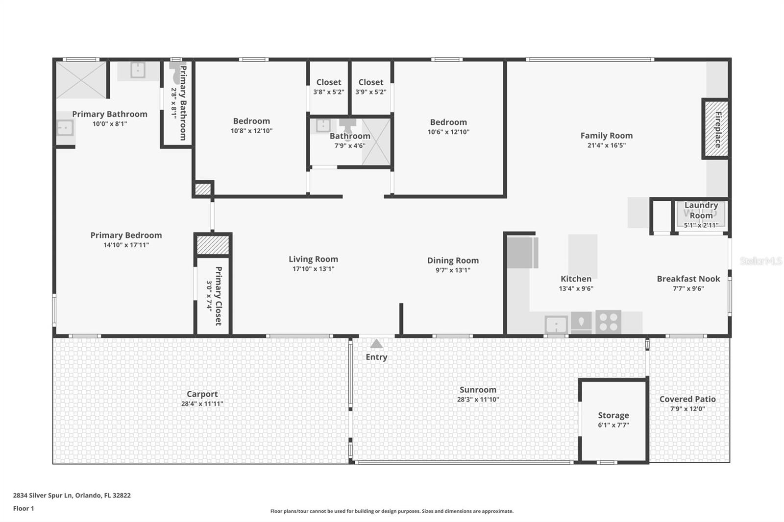 2834 SILVER SPUR LN, ORLANDO, FL, 32822