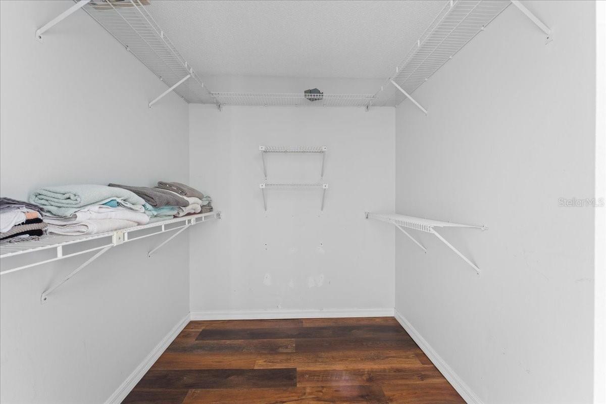 Primary walk-in closet