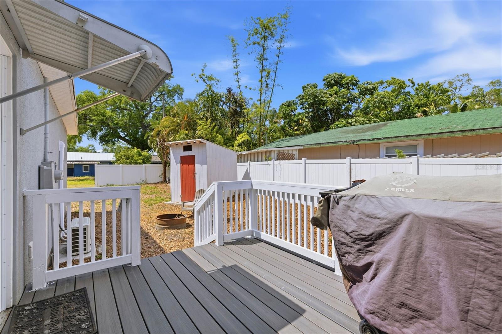 Backyard deck perfect for outdoor living