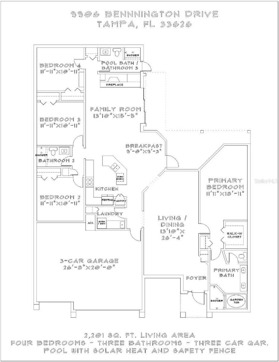 9906 BENNINGTON DR, TAMPA, FL, 33626