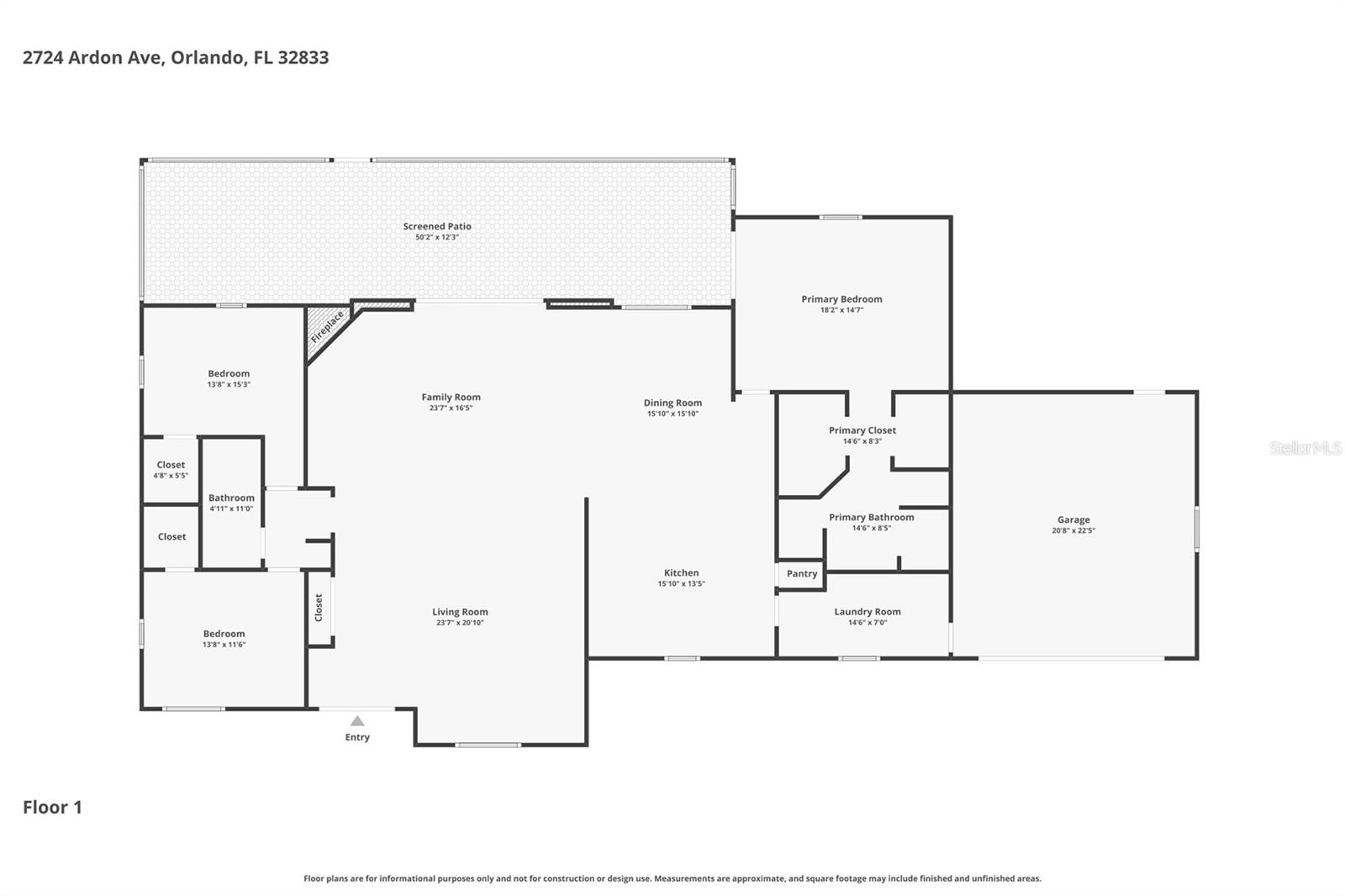 2724 ARDON AVE, ORLANDO, FL, 32833