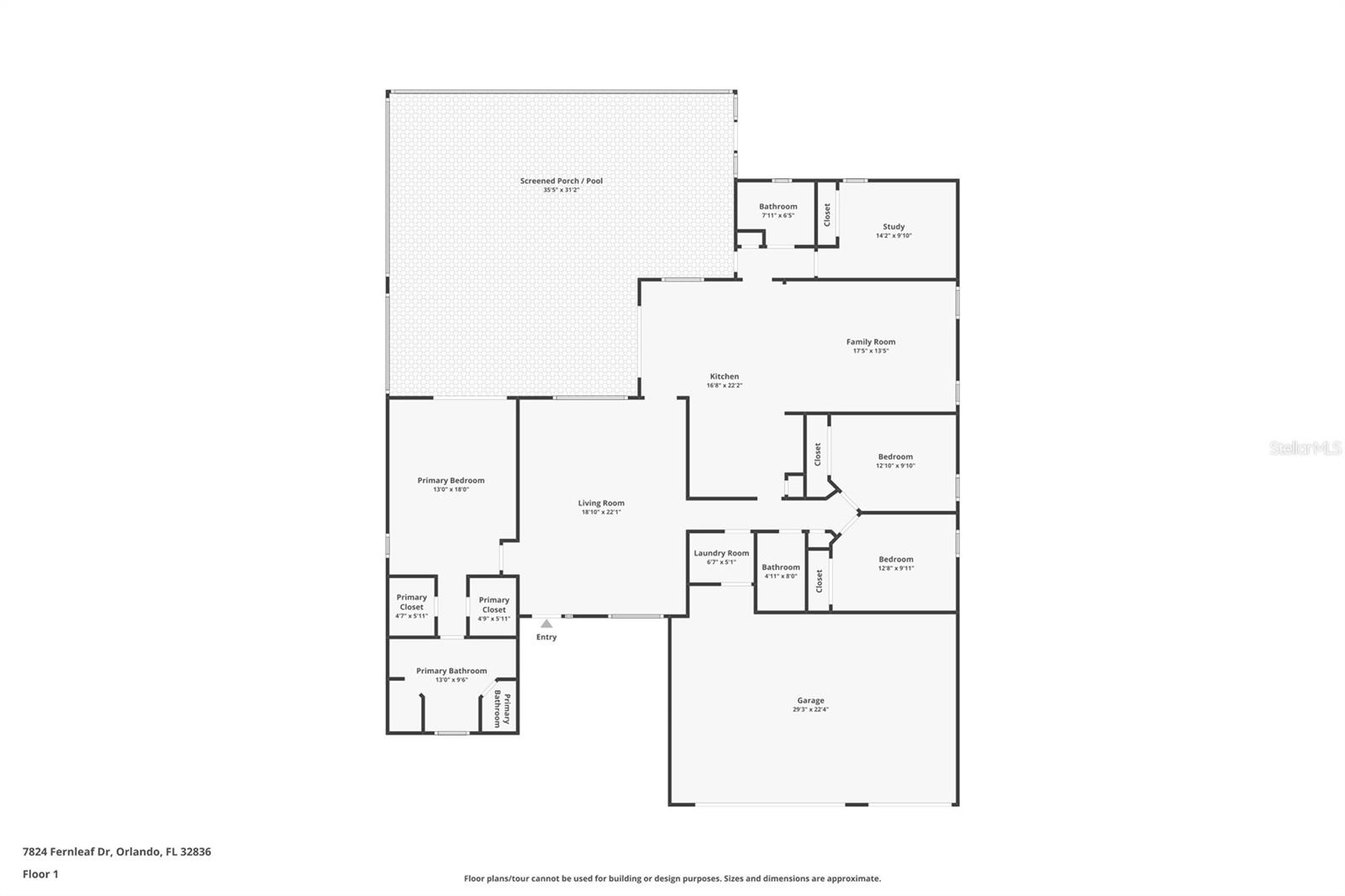 7824 FERNLEAF DR, ORLANDO, FL, 32836