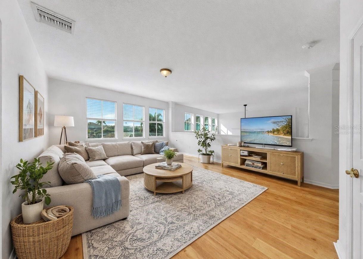 Virtually Staged Loft area