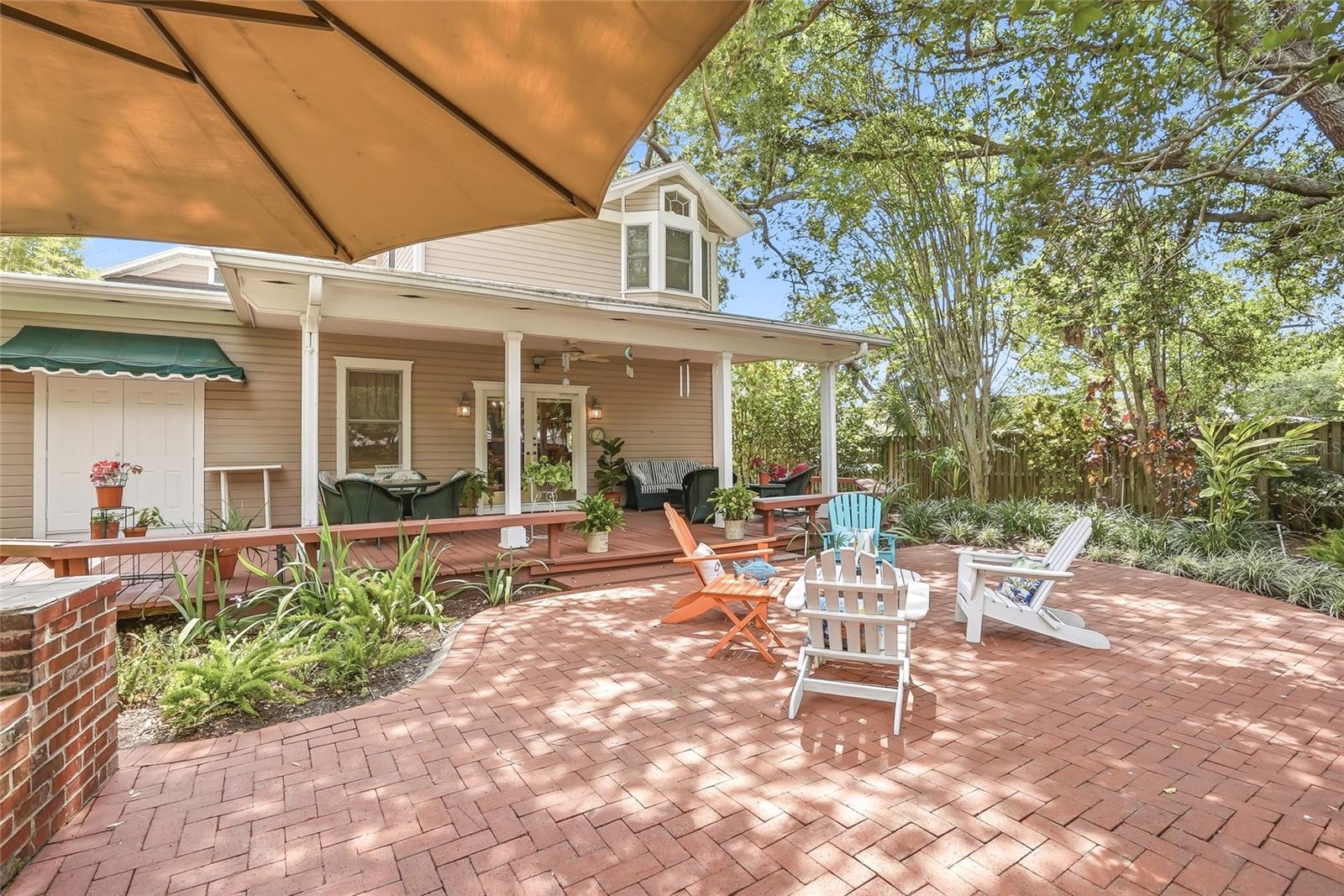Backyard Brick Patio