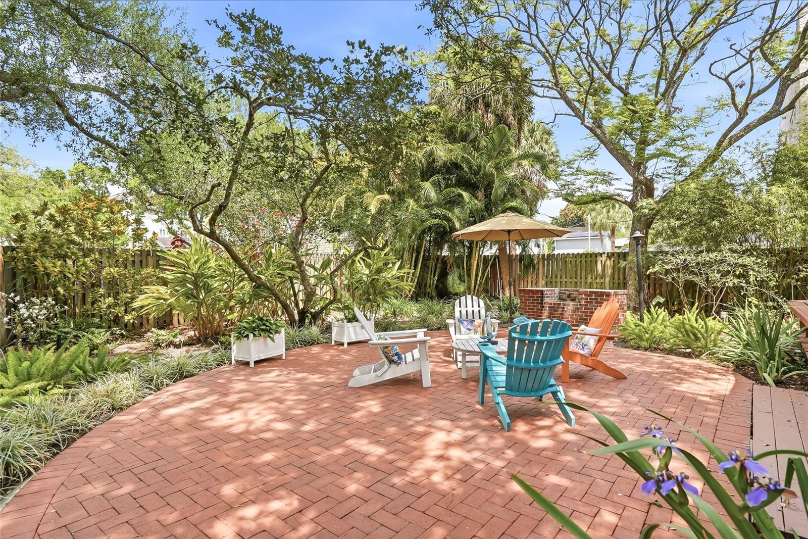 Backyard Brick Patio