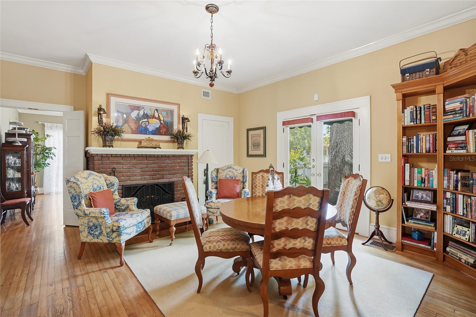 Breakfast Room with view of Fireplace