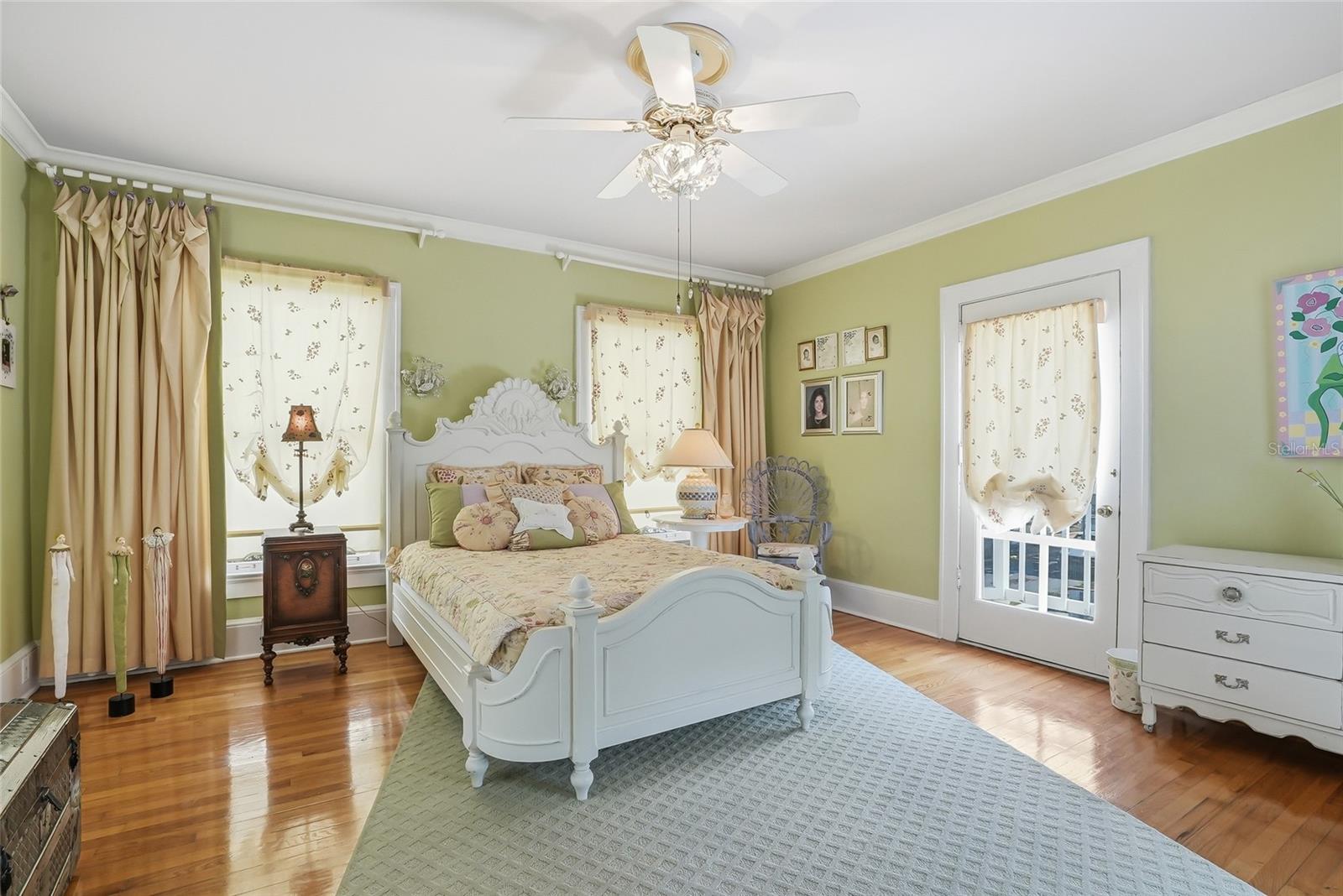 Third Bedroom with view of Balcony Door, Upstairs