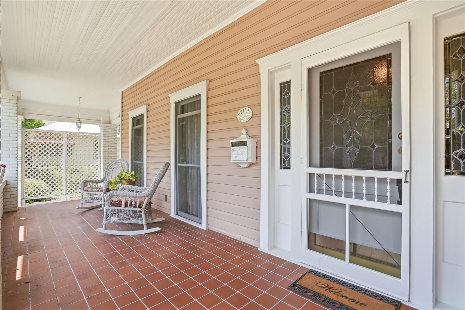Front Porch and Front Door
