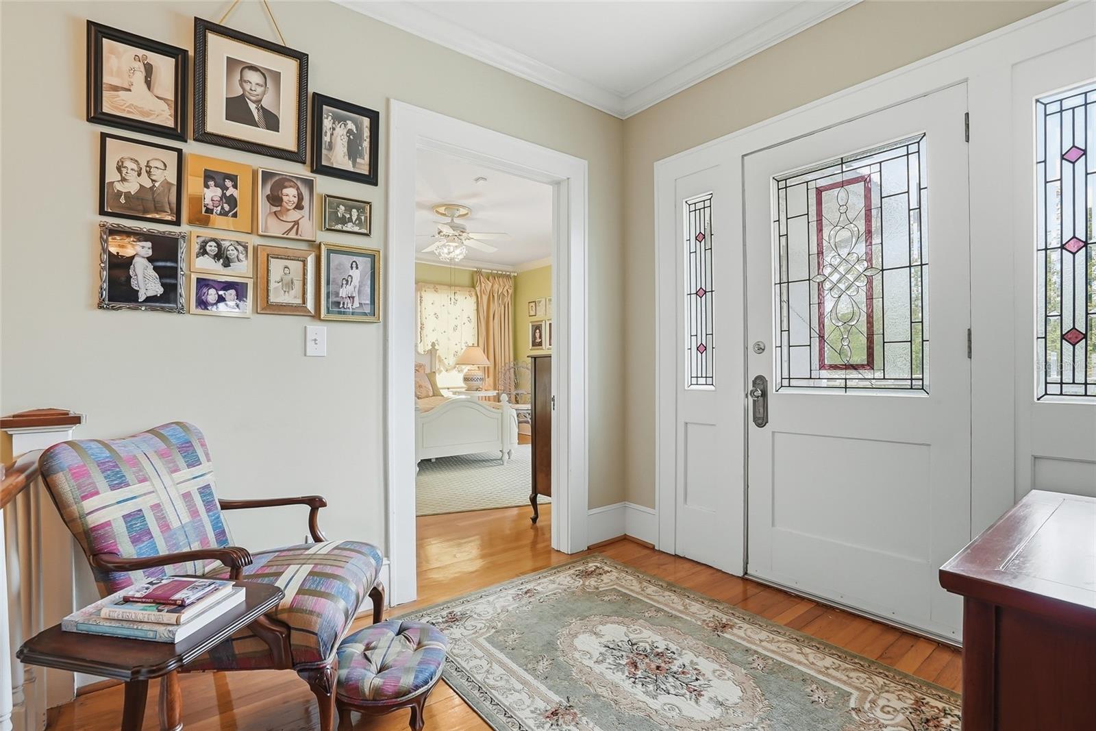 Upstairs landing with view of Balcony Door