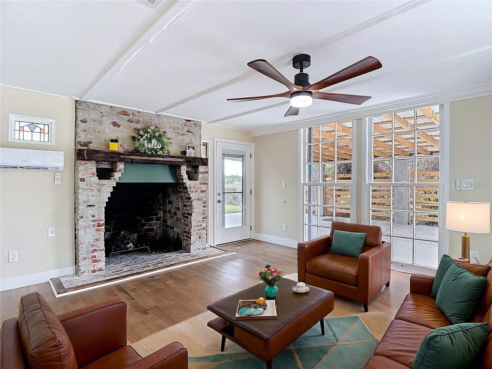 Sunroom area at front of home
