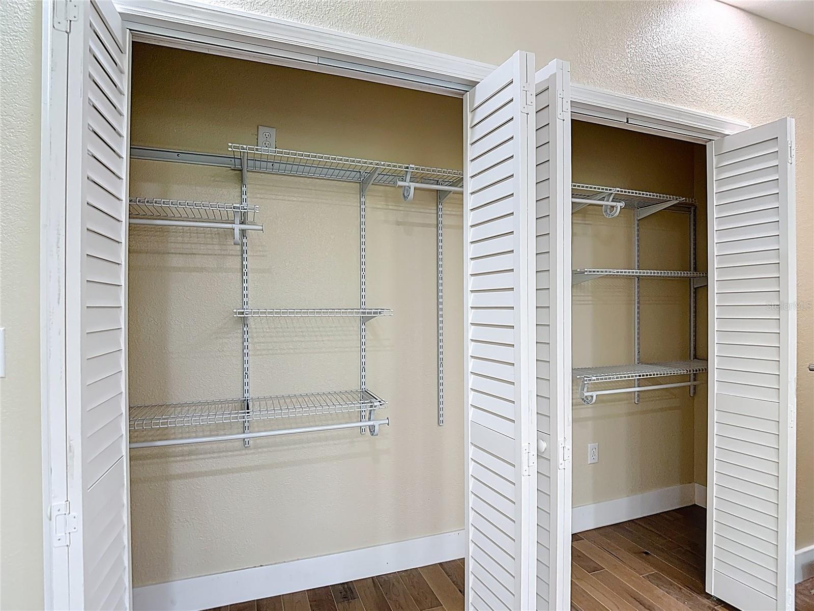custom closet in 4th bedroom