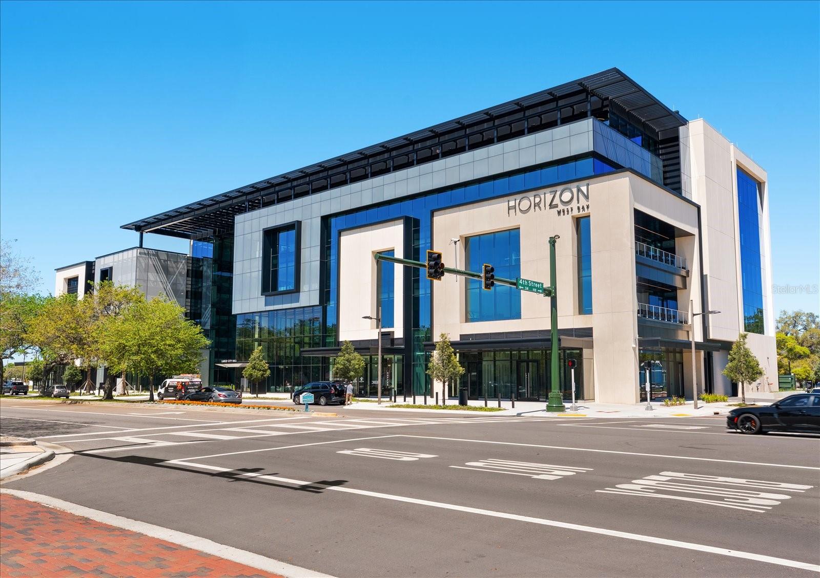 New Largo City Hall with parking garage, retail shops and dining options