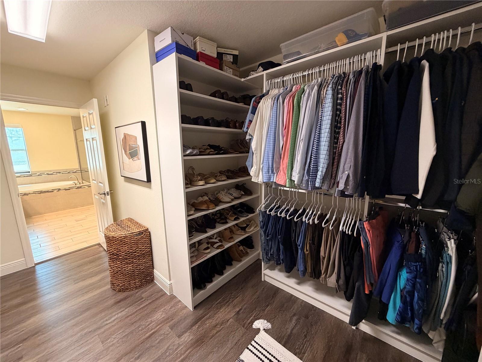 Master walk-in closet