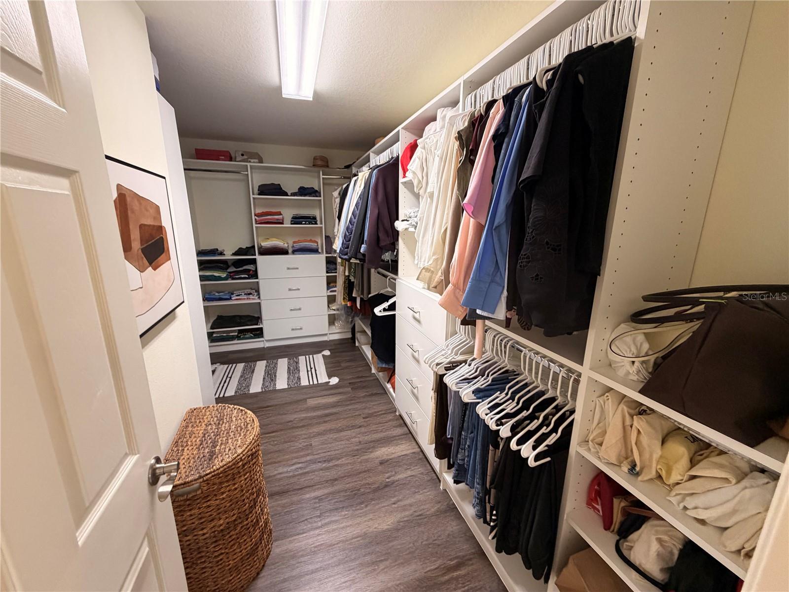 Master walk-in closet