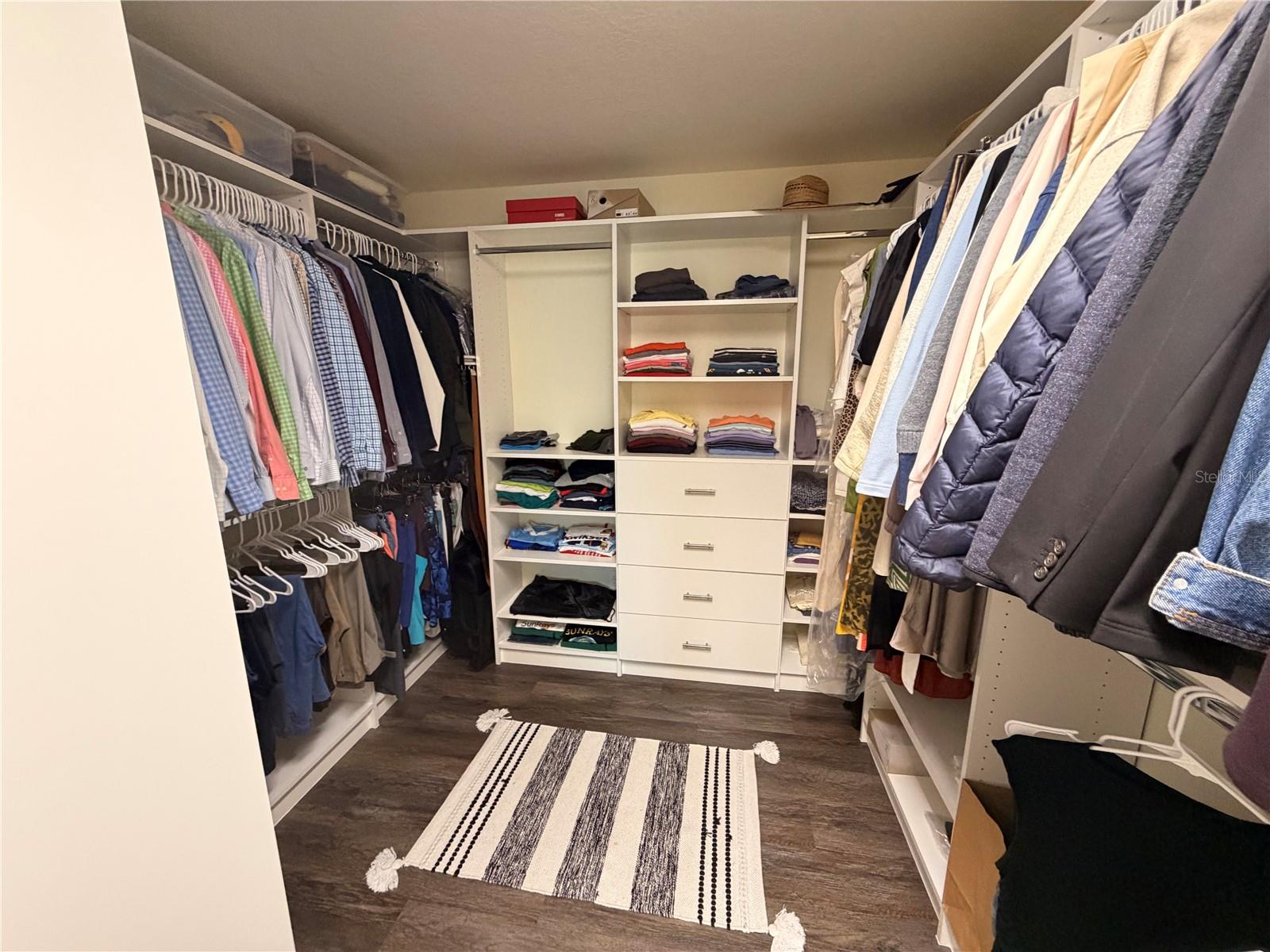 Master walk-in closet
