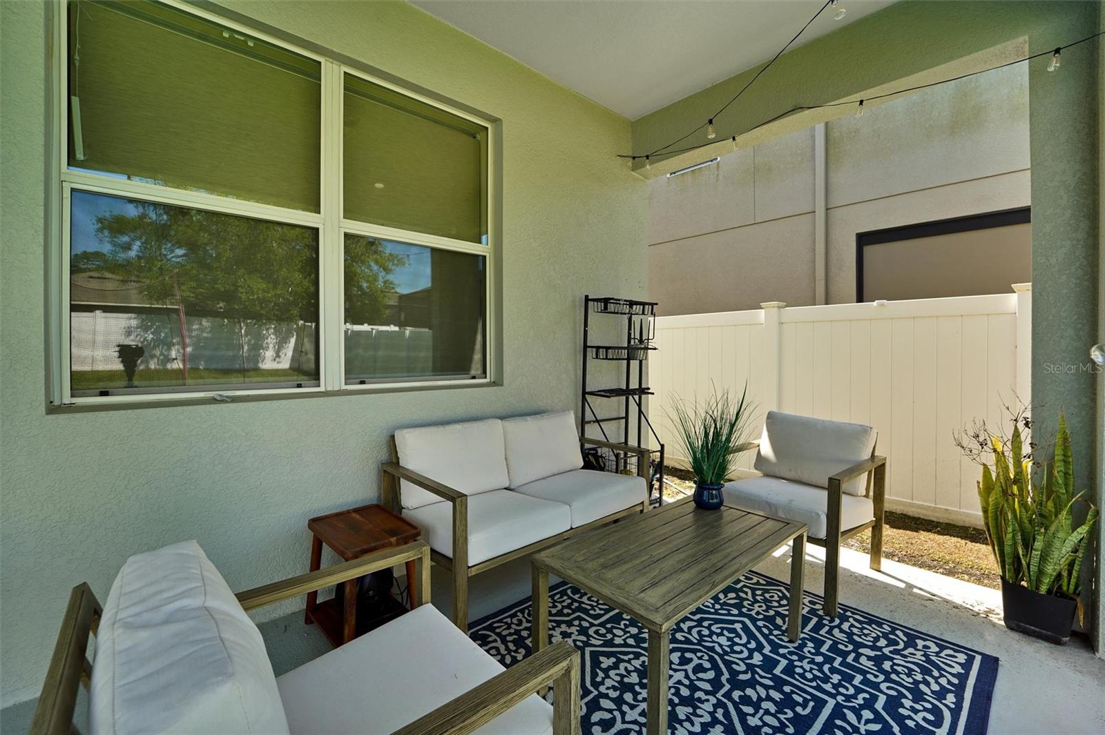 Relax on the back patio