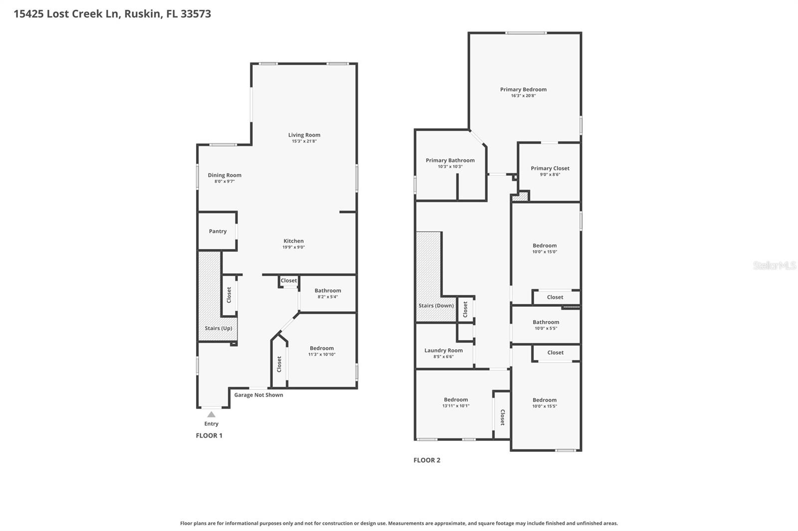 15425 LOST CREEK LN, RUSKIN, FL, 33573