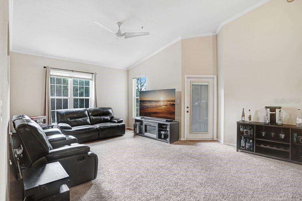 Living Area with entrance to Balcony
