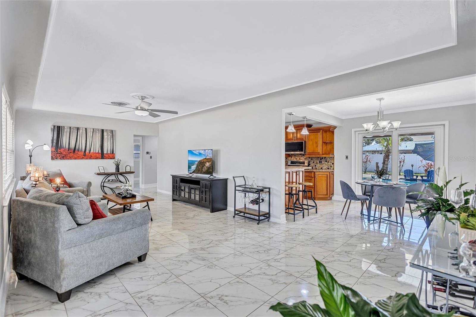 Beautiful tile floors throughout