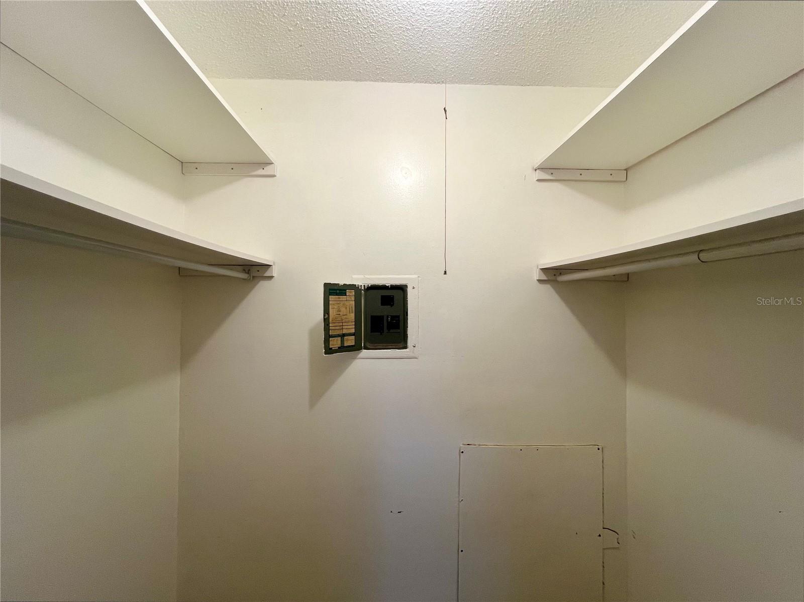 Walk-In Closet with General Electric Panel