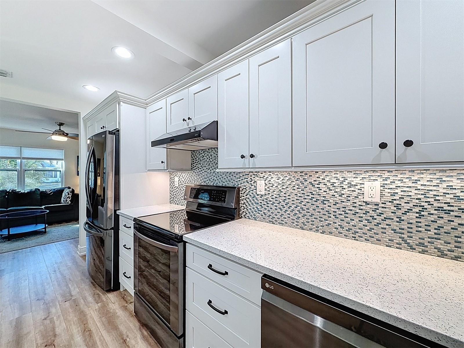 Beautiful kitchen backsplash.