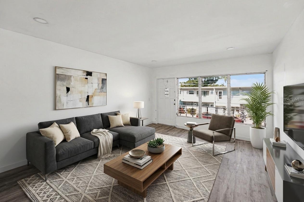 Virtually Staged-living room option 2