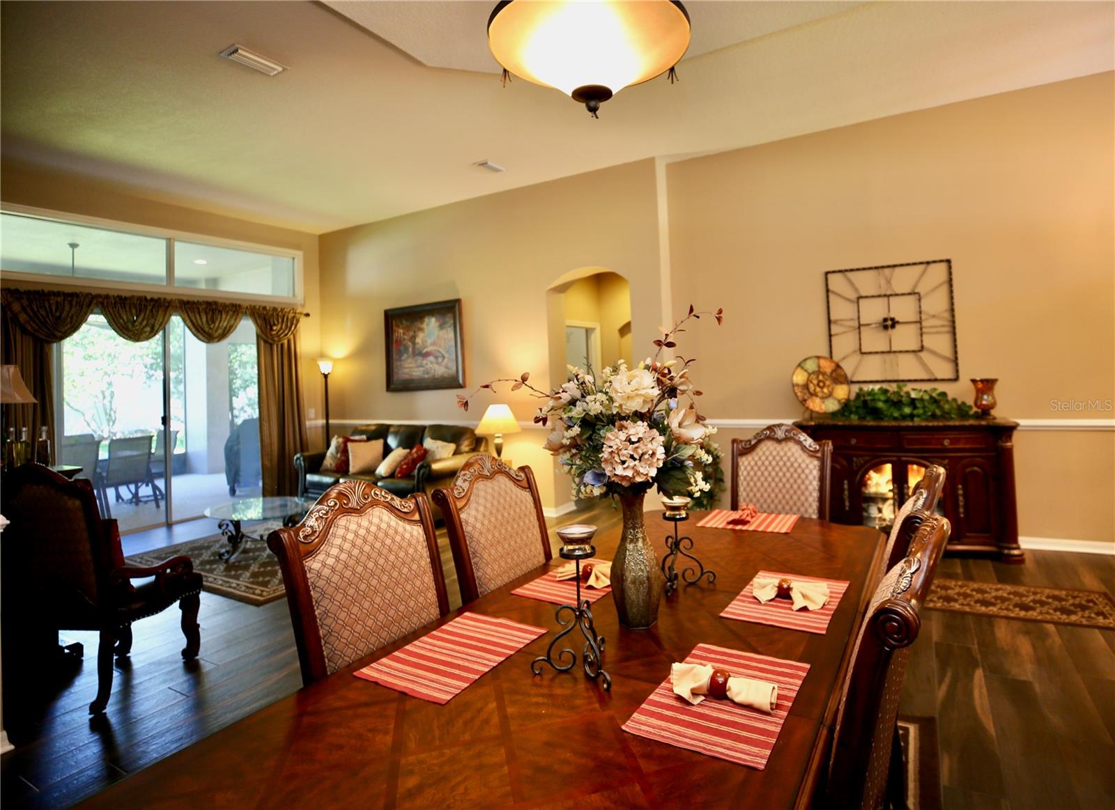 formal dining area