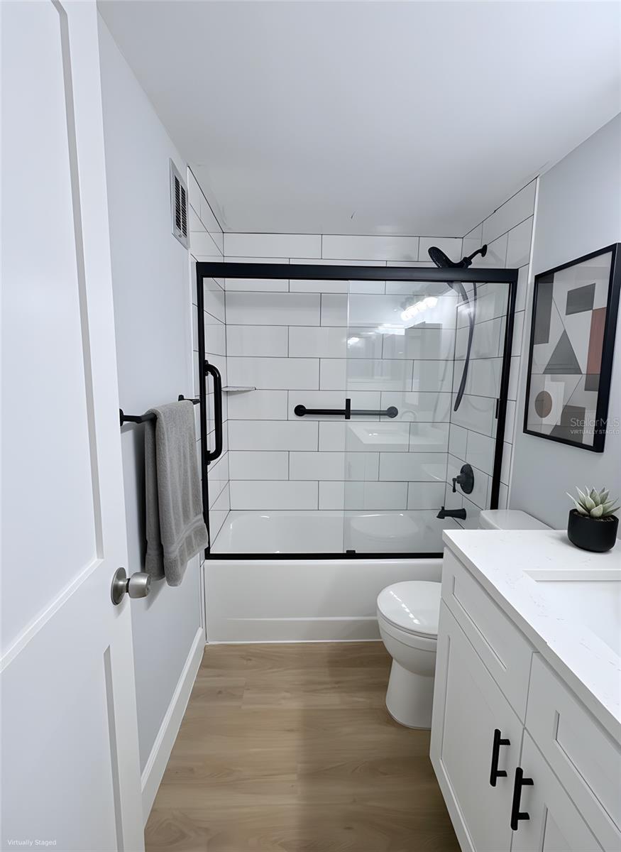 virtually staged guest bath