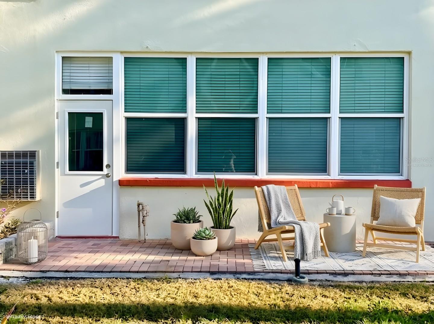 virtually staged patio