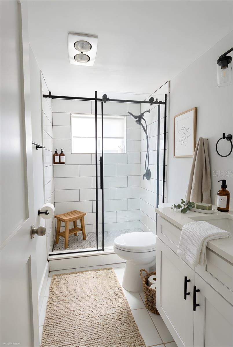 virtually staged master bath