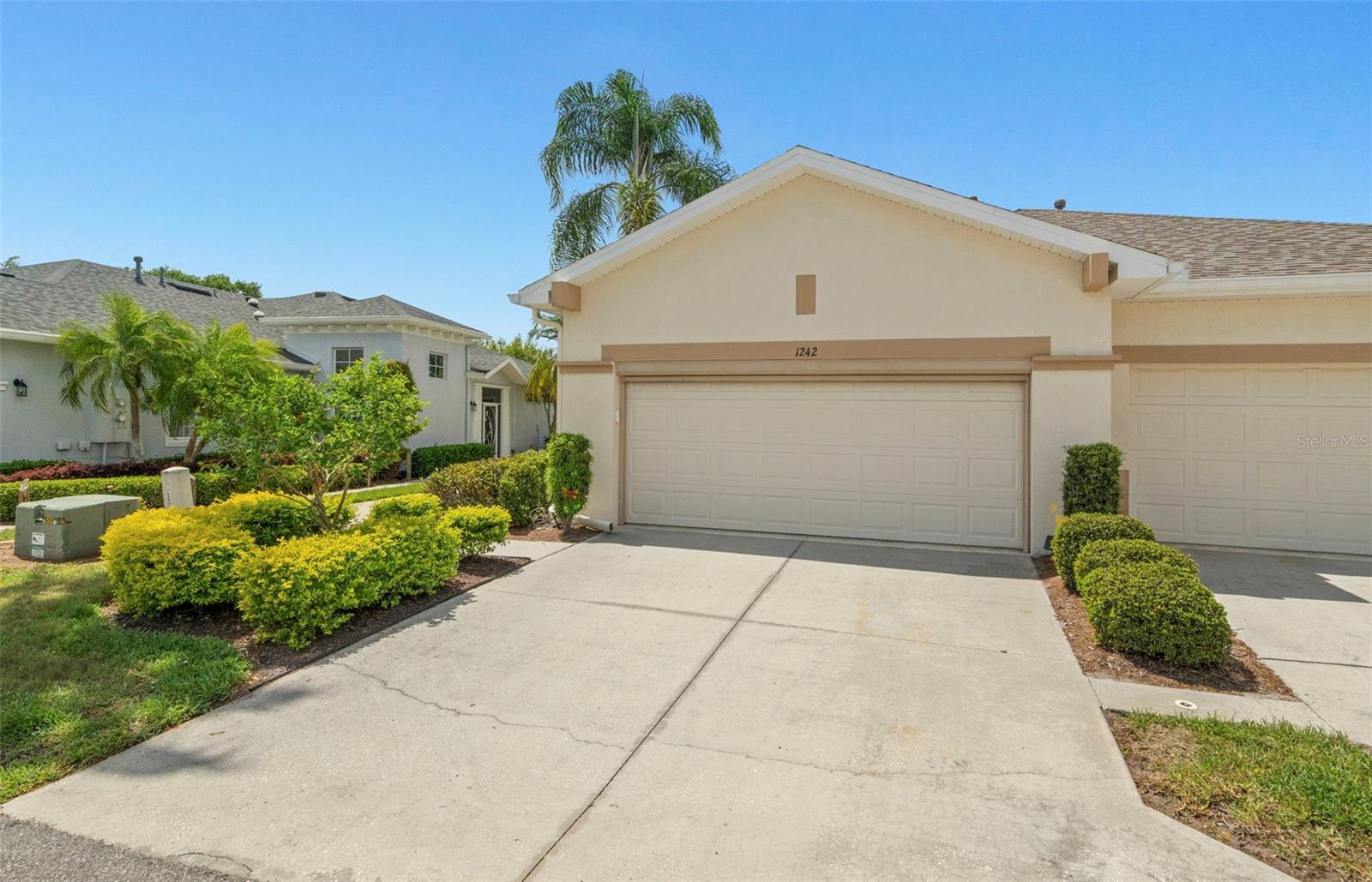 Front Elevation showing Garage Door