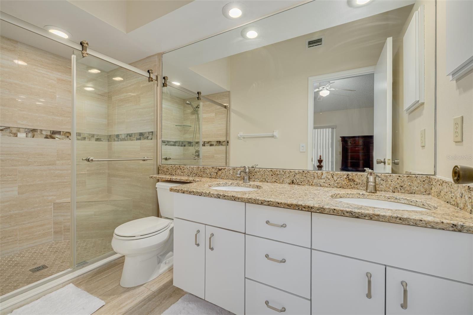 Renovated primary bathroom