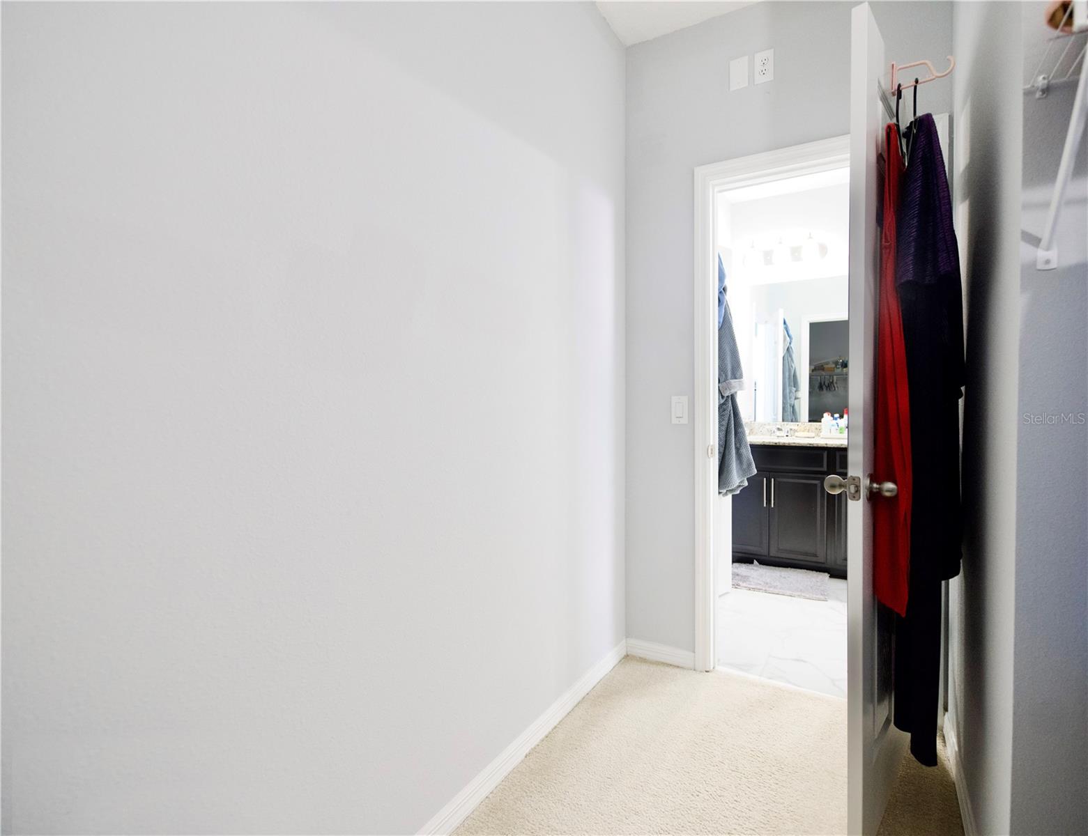 Primary door to Bathroom