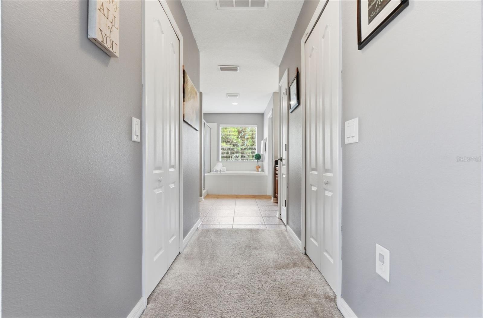 primary bedroom hallway