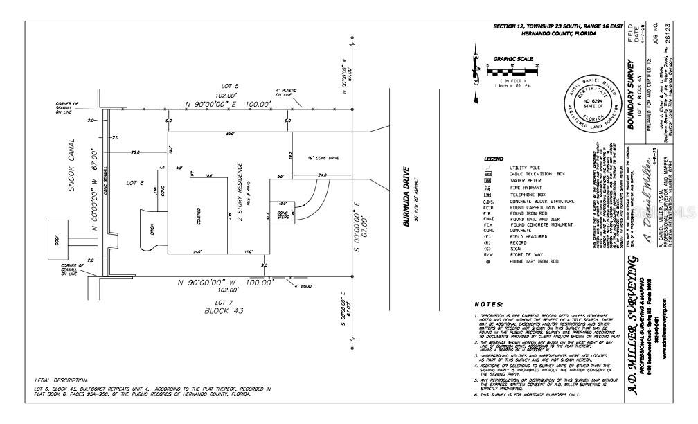 4475 BURMUDA DR, HERNANDO BEACH, FL, 34607