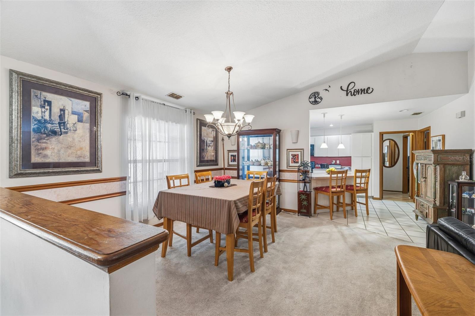 Dining Room is Open to Kitchen