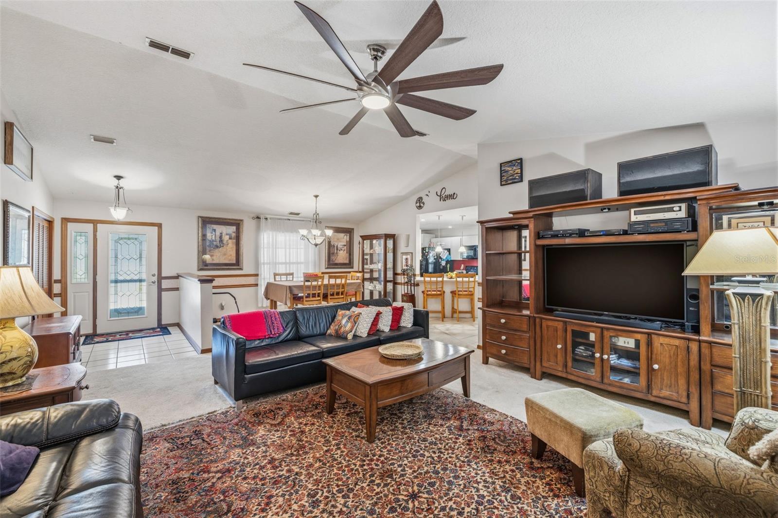 Living Room Open to Dining Room