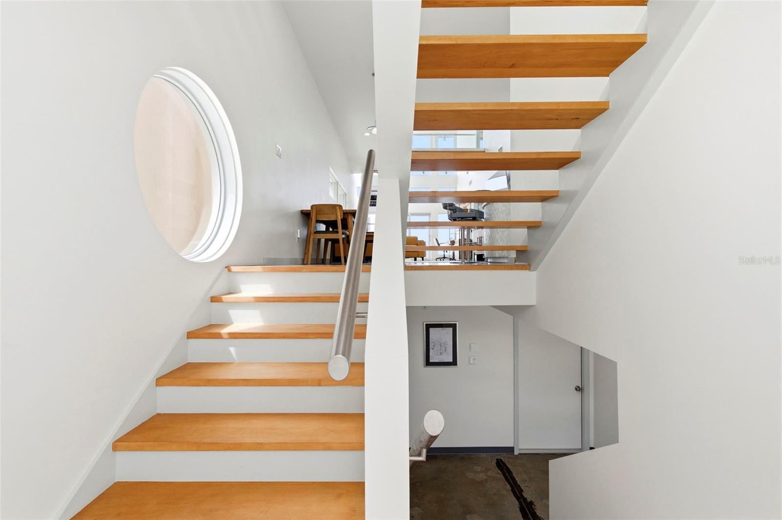 Main Stairwell From Ground Level to Main Level