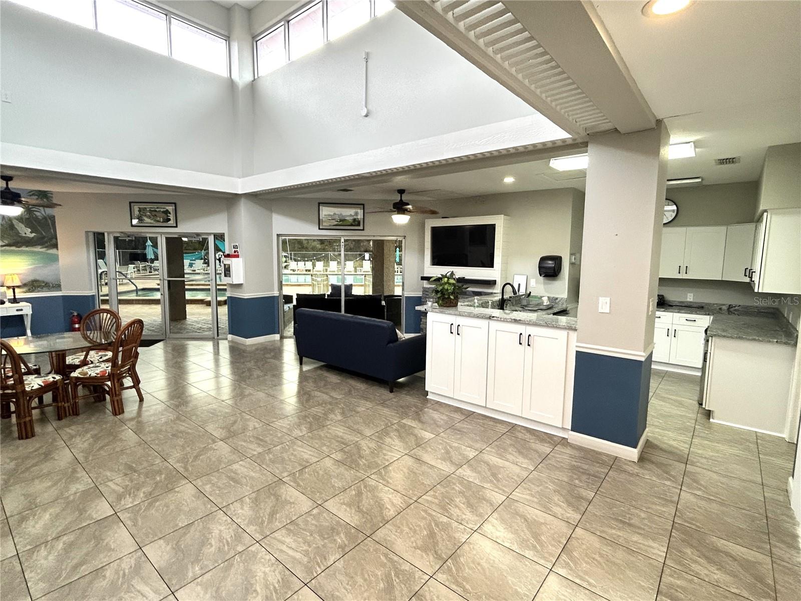 Front area of clubhouse