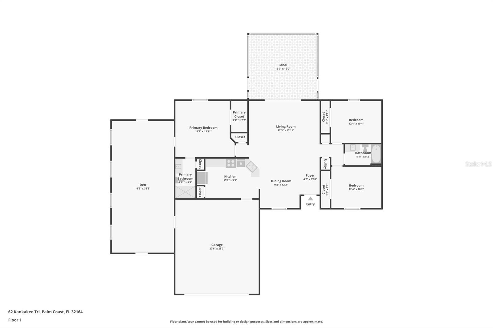 62 KANKAKEE TRL, PALM COAST, FL, 32164
