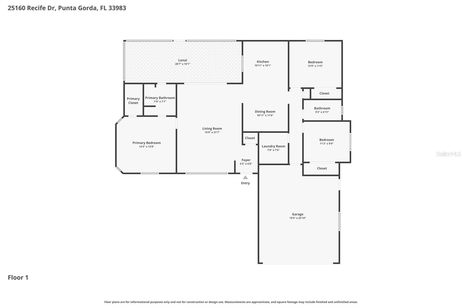 25160 RECIFE DR, PUNTA GORDA, FL, 33983