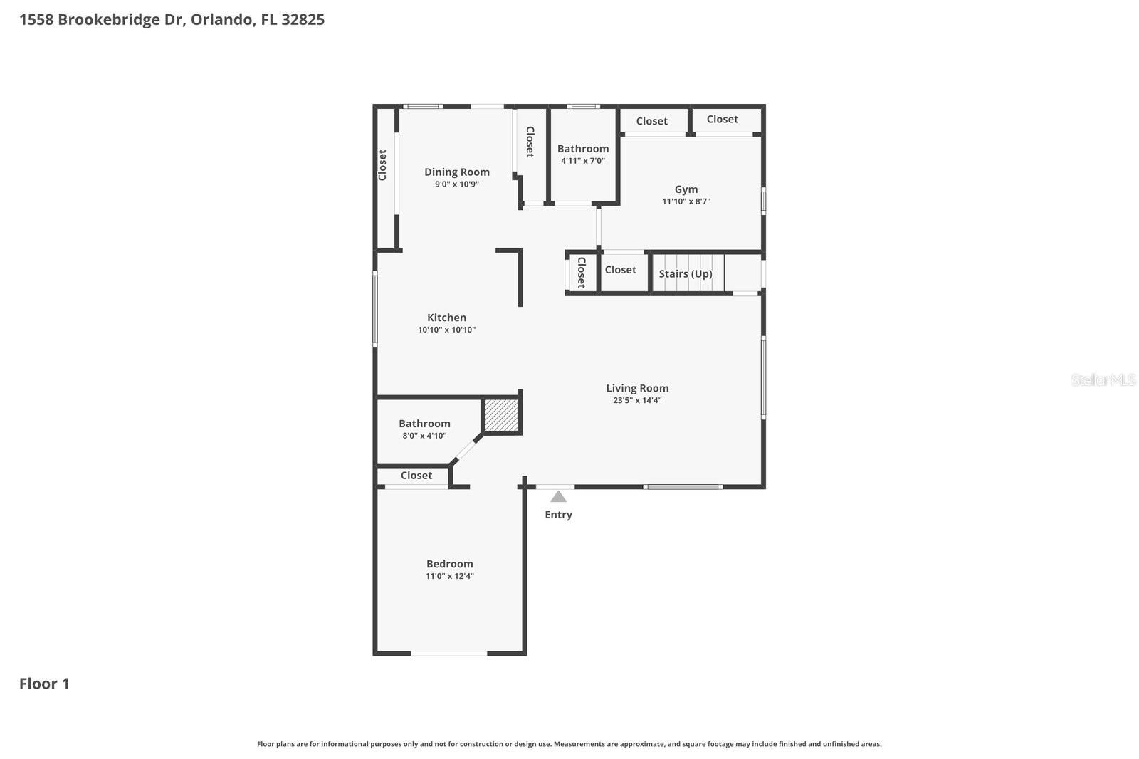 1558 BROOKEBRIDGE DR, ORLANDO, FL, 32825