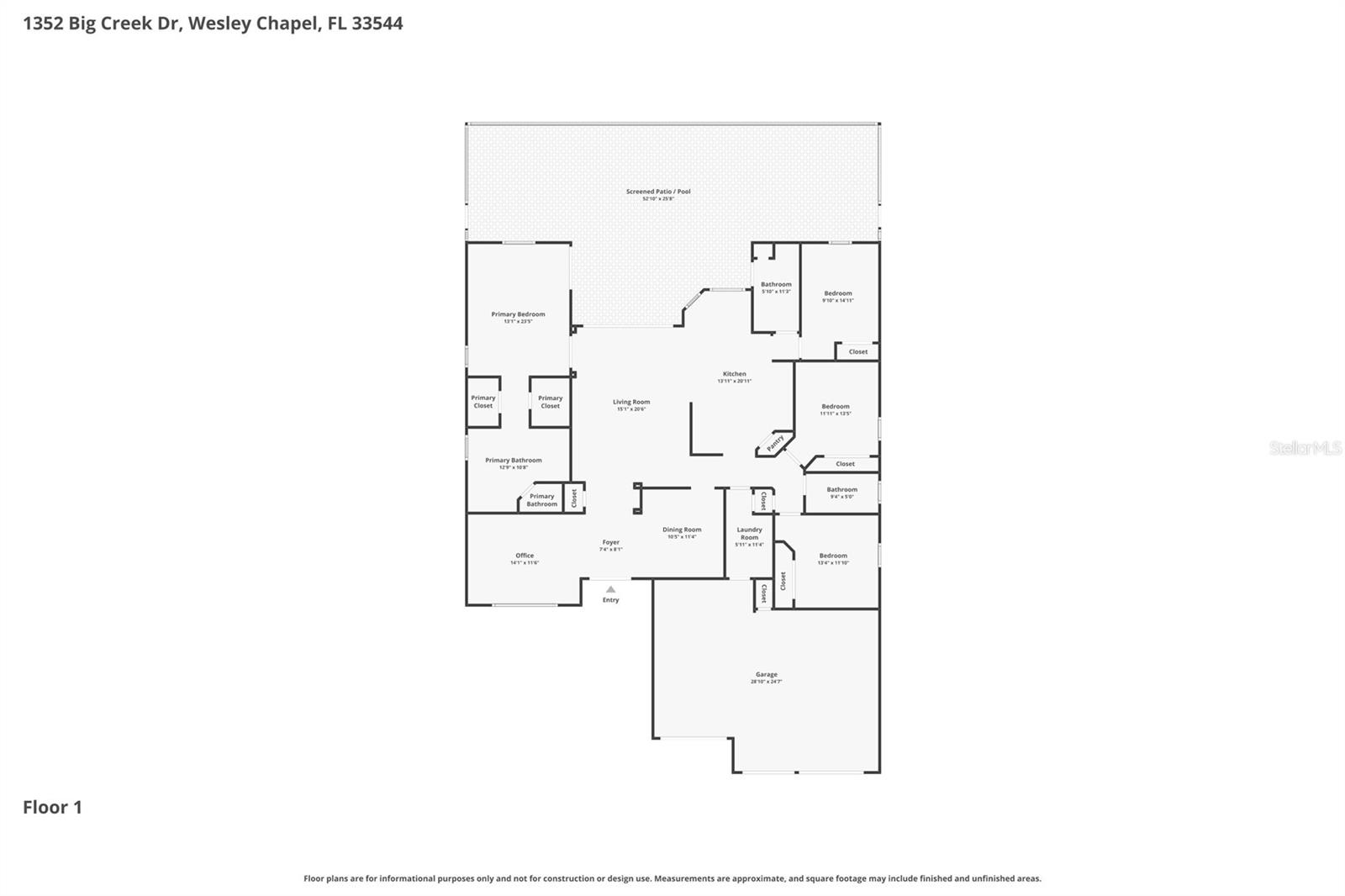 1352 BIG CREEK DR, WESLEY CHAPEL, FL, 33544
