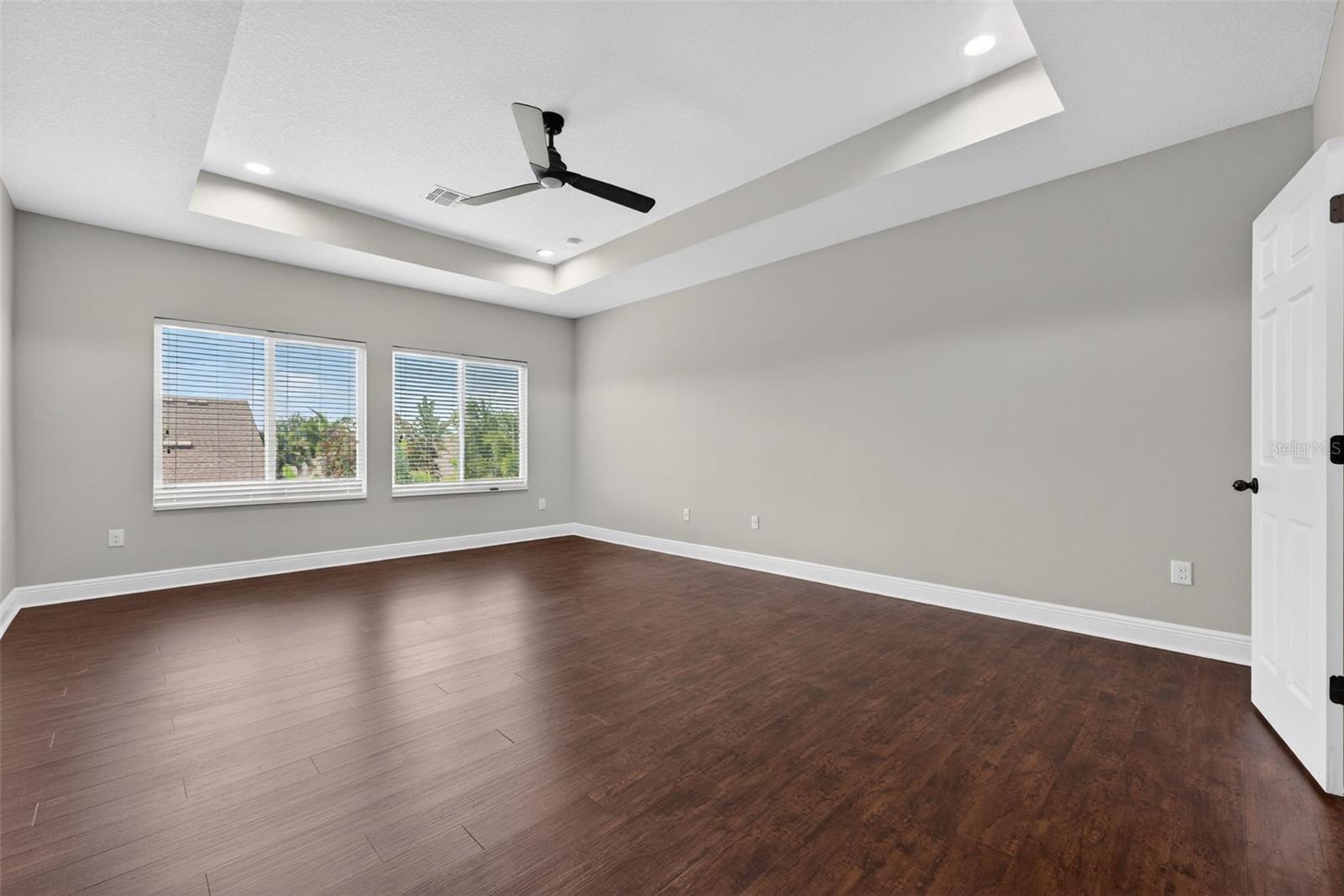 Primary Bedroom with Tray Ceiling