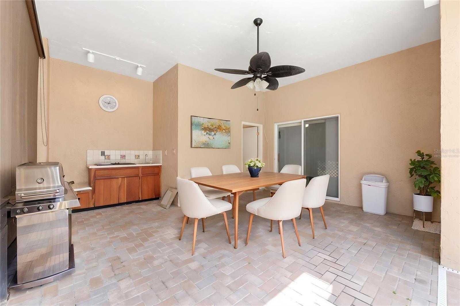 Rear Patio Virtually Staged