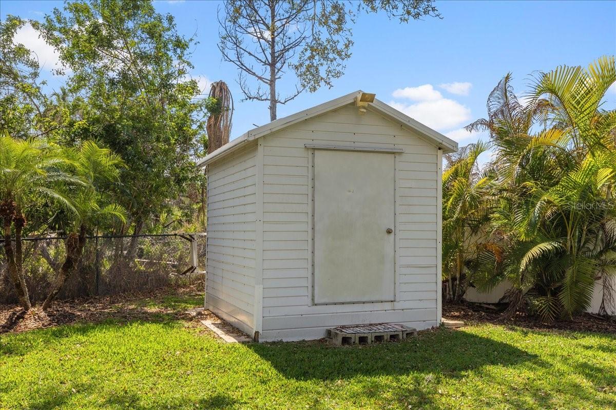 Shed for additional storage